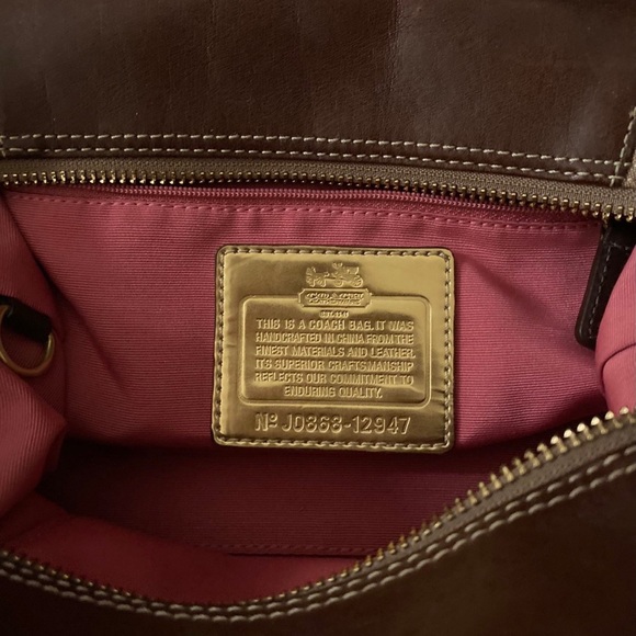 Coach Madison Gold Signature Handbag H0868-12947 - Picture 8 of 11